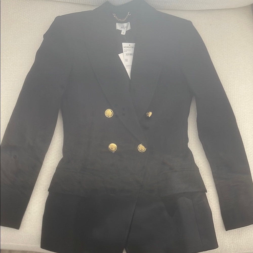 A.L.C. Black Blazer with Gold Buttons